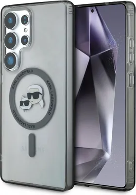 Immagine prodotto di Custodia Karl Lagerfeld Button Karl & Choupette Heads Logo stampato Magsafe Do Samsung Galaxy S25 Ultra Czarny