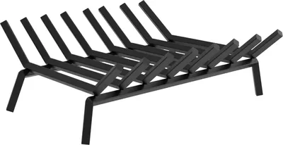 Zdjęcie produktu dla Ruszt kominkowy, metalowa konstrukcja, nośność 30 kg, czarny