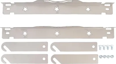 Image de 2 plaques d'outils d'alignement des orteils, plaque de roue avec trous de suspension pour un montage mural facile, argenté
