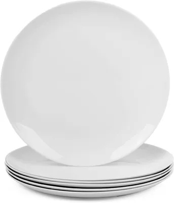 Zdjęcie produktu dla Talerze deserowe 21.5 cm, 6 sztuk, szkło opalowe białe, można myć w zmywarce, do kuchni