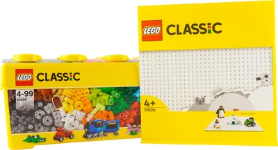 Image de LEGO® Classic Boîte de briques + 1 plaque blanche - 10696 NOUVEAU Pièces 485x