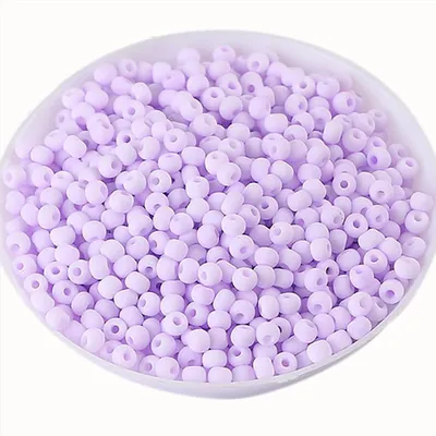 Productafbeelding van Omgoods - 13.000 Stuks Licht Paars Matte Glas Kralen 2mm voor Sieraden
