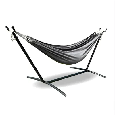 Produktbild von Graue Hängematte, robuste Outdoor-Hängematte für Garten & Terrasse