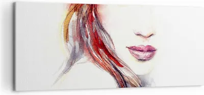 Produktbild von Bild auf Leinwand - Leinwandbild - Dame perfekt Kleid Eleganz - 120x50cm - Wand Bild - Wanddeko - Leinwanddruck - Bilder - Kunstdruck - Wanddekoration - Leinwand bilder - Wandkunst - AB120x50-3135