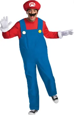 Immagine prodotto di Costume Mario Deluxe videogioco Super Mario rosso-blu - XXL