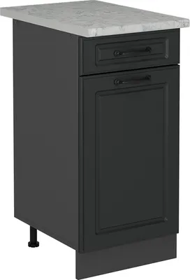 Produktbild von Küchenunterschrank Vicco R-Line Anthrazit Landhaus 40 cm AP Marmor, Model 53306