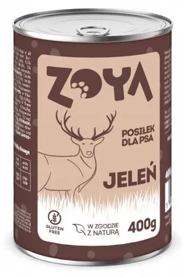 Produktbild von Nassfutter für Hunde ZOYA Hirsch 6x400g