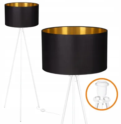 Produktbild von Cerlux Trigni Stehlampe LED Gold 136cm Glamour Schlafzimmer
