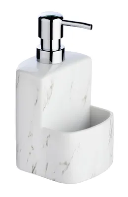 Produktbild von WENKO Spülmittel Spender Seifen Dosierer Schwamm Halter Spülen Becken Lotion