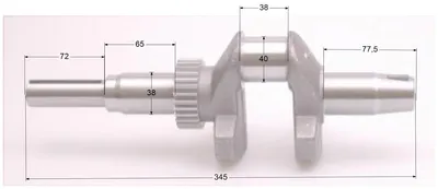 Obrázek produktu pro Klikový hřídel motoru Rato R670 13300-Z120230-00A0