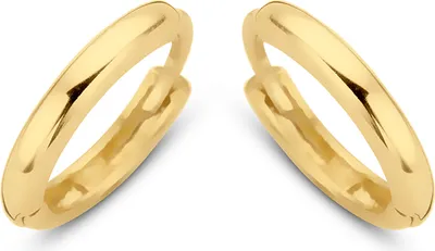 Produktbild von New Bling 9NBG-0059 - Gouden oorringen - 14 Karaat - Glad - 11mm - Geel Goud