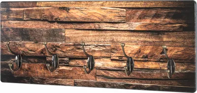 Produktbild von HAKU Wandgarderobe bronze, Motiv - MDF, Metall, B/H/T: 60x25x8 cm