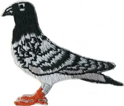 Produktbild von AUFNÄHER - Taube - Gr. ca. 5cm x 4cm - 00526