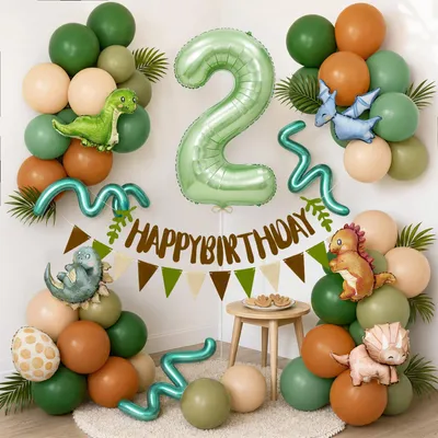 Dinosaurier Geburtstagsdeko Set – 54-teilig, Ballon Nummer 2