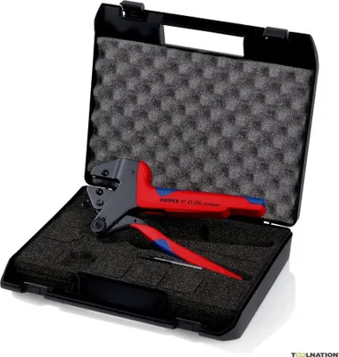 Image de Pince à sertir sans matrice en coffret - 200 mm - KNIPEX - 9743200