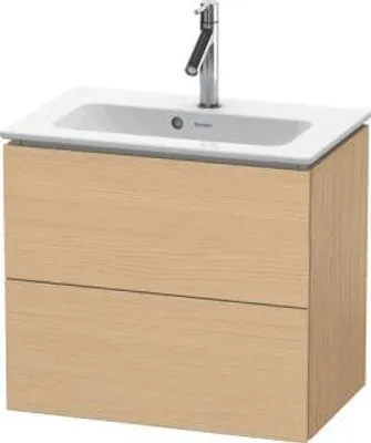 Produktbild von Duravit L-Cube Waschtischunterbau wandhängend, Compact, 2 Schubkästen, 620x550x391mm, LC625603030