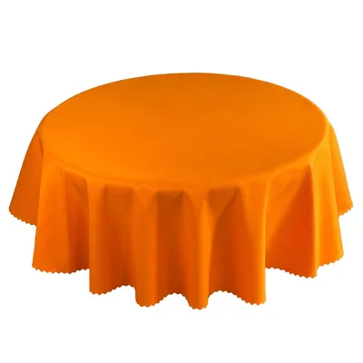 Produktbild von Tischdecke Fleckenresistente Orange Rund 120 cm