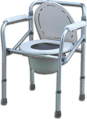 Image de Chaise pliante et confortable en aluminium pour WC/douche