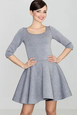 Produktbild von Lenitif Minikleid für Frauen Guillo K227 grau M