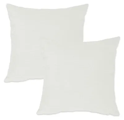 Produktbild von Kissenbezug 2er Set weiss 40x40 cm Struktur Leinenoptik Kissenhülle Deko Kissen