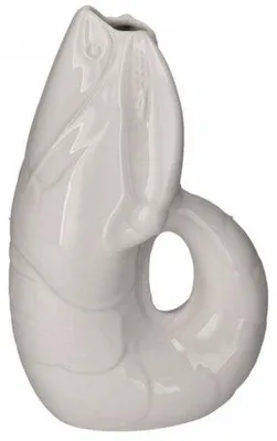 Produktbild von Gift Company Vase Madame Crevette Hummer Weiß (32cm)