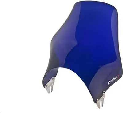Image de PUIG pare-brise nu bleu 340x320mm ABE approuvé pour Kawasaki