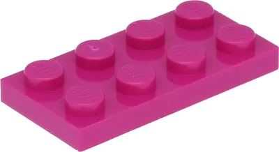 Produktbild von Lego® 10 Stück 3020 Platten Plates 2x4 Part Basic 10 Magenta