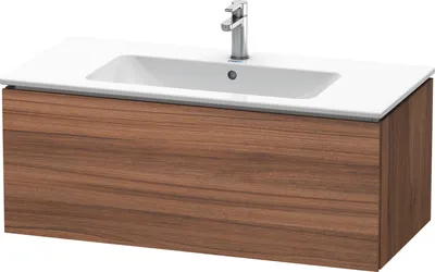 Produktbild von Waschtischunterbau L-CUBE 1020x481x400mm nussbaum natur nussbaum natur