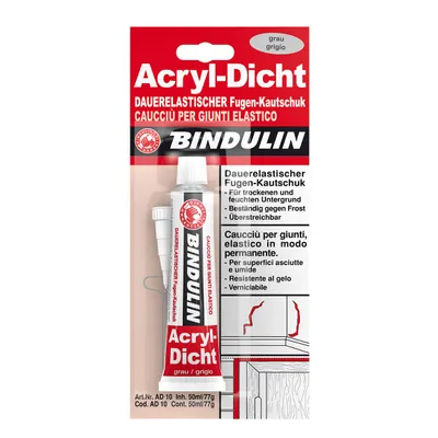 Produktbild von Acryl-Dicht 45 ml Tube SB Farbe: grau, von Bindulin