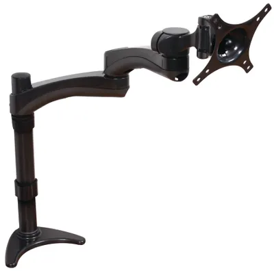 Immagine prodotto di B-TECH BT7373/GB Supporto da tavolo Premium (75 x 75 mm, 100 x 100 mm, dimensioni del display fino a 61 cm (24 pollici), capacità di carico 9 kg) nero