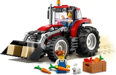 Produktbild von LEGO City Traktor Spielzeug, Bauernhof Set mit Minifiguren und Tierfiguren, toll als Geschenk für Jungen und Mädchen ab 5 Jahren 60287