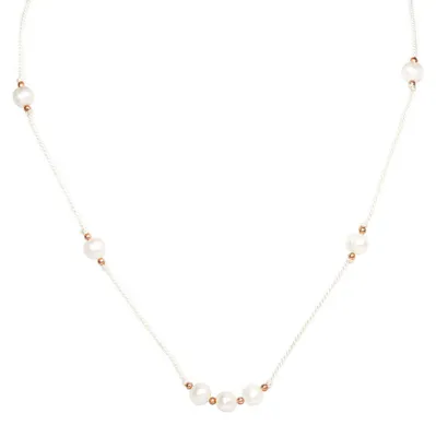 Image de Magnifique collier de perles HE03K3RG-WH