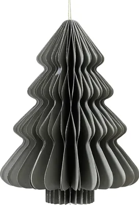 Produktbild von Decoris Baum Papier grau 8cm