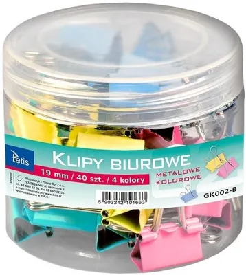 Produktbild von Klipy biurowe pastelowe 48 szt.