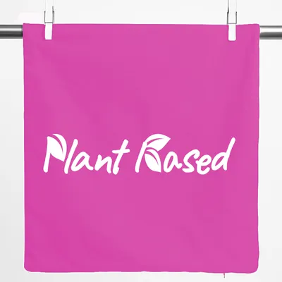 Produktbild von Huuraa Kissenbezug Plant Based Blätter 40x40cm Fuchsia Baumwolle Dekokissenbezug Geschenkidee