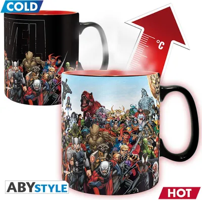 Produktbild von MARVEL - Tasse Heat Change - 460 ml - Marvel Heroes - with box