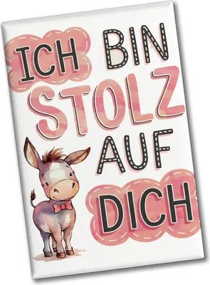 Produktbild von Ich Bin Stolz Auf Dich Souvenir Magnet mit Esel