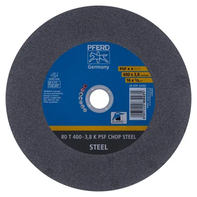 Produktbild von PFERD 80 T 400-3,8 K PSF CHOP STEEL/25,4, Stahl, PFERD, 2,54 cm, 40 cm, 3800 RPM, 10 Stück(e)
