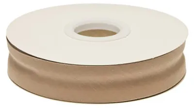 20m Schrägband unifarben 20mm hellbraun
