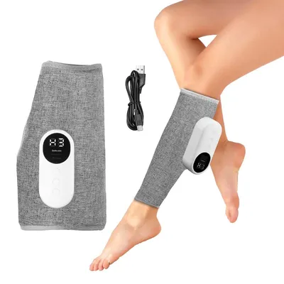 Produktbild von Wadenmassagegerät, Beinmassagegerät, mit Wärmefunktion, lindert Schmerzen, fördert die Blutzirkulation, 3 Intensitäten und 3 Modi zur Entspannung