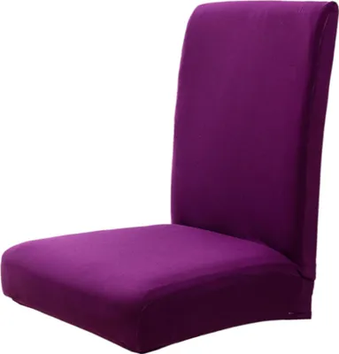 Obrázek produktu pro Potahy na židle do jídelny, elastické, jednobarevné potahy na židle, měkké, prodyšné, prachotěsné potahy ze Elastanu, dekorativní, elastické, snímatelné a pratelné univerzální potahy na židle do kuchyně a jídelny