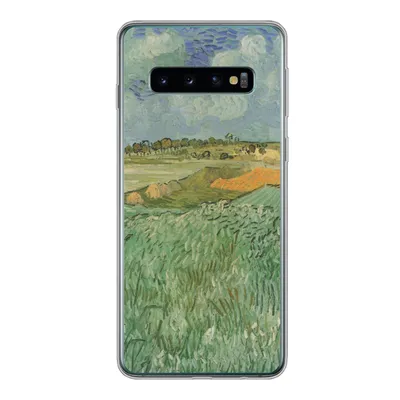 Produktbild von MuchoWow® Handyhülle Schutzhülle Hülle für Samsung Galaxy S10 In der Nähe von Auvers - Vincent van Gogh Silikon Softcase Handy Hülle - Handytasche