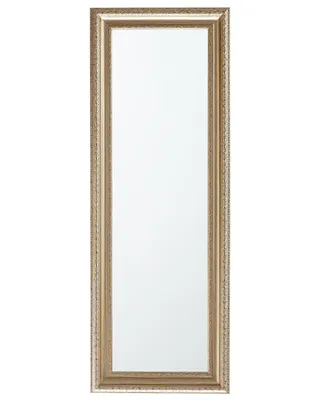 Produktbild von BELIANI Wandspiegel Silber 51 x 141 cm MDF Platte mit filigranen Ornamenten Rechteckig Klassisch
