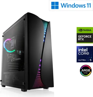 Produktbild von Gaming PC M12820H / Intel Core Ultra 5 225F, 10x 3300 MHz / NVIDIA RTX5060 / 32 Go DDR5 RAM / M.2 SSD 2000 GB - Windows 11 Home