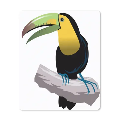 Produktbild von MuchoWow® Mauspad Mousepad Eine Illustration eines Tukans 30x40 cm - Mousepads - Maus Mat - Pad - Mausunterlage - Mausmatten