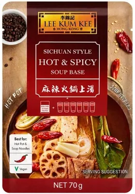 Produktbild von Lee Kum Kee | Suppenbasis-paste Für Hot Pot - 70g - Scharfe Suppenbasis - Asiatische Küche - Sichuan Hot Pot