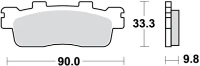 Zdjęcie produktu dla Klocki Hamulcowe Moto (Organic) Kymco 125 Super Dink (10-)