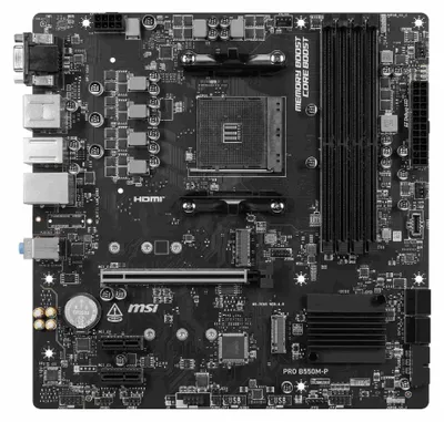 Produktbild von MSI PRO B550M-P - Motherboard - micro ATX - Socket AM4 - AMD B550 Chipsatz - USB 3.2 Gen 1, USB-C 3.2 Gen 1 - Gigabit LAN - Onboard-Grafik (CPU erforderlich)
