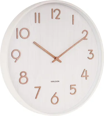 Produktbild von Karlsson - Wanduhr Pure - Weiß - Ø40cm