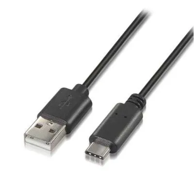 Image de Aisens - câble usb 2.0 3a, type usb-c/m-a/m, noir, 0.5m